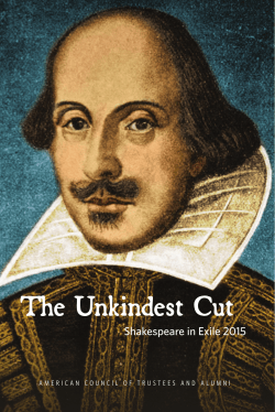 The Unkindest Cut - The American Council of Trustees and Alumni