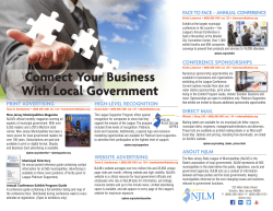 league flyer - New Jersey State League of Municipalities