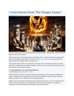7 crisis lessons from `The Hunger Games` - Aetna-BEST