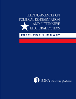 illinois assembly on political representation and