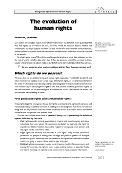 The evolution of human rights