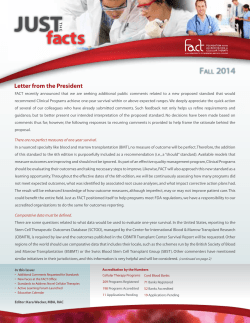Read more - Foundation for the Accreditation of Cellular Therapy