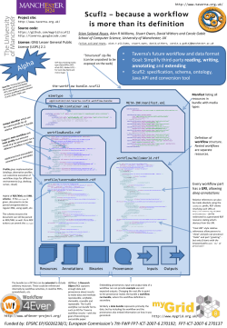Scufl2 &ndash; because a workflow is more than its definition