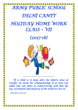 army public school delhi cantt holiday home work class &ndash; vii
