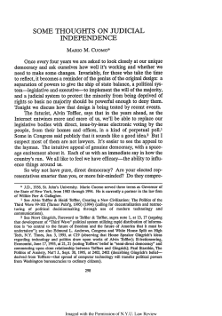 Some Thoughts on Judicial Independence