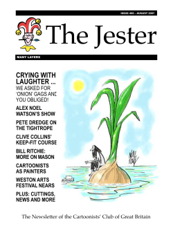 The Jester - The Cartoonists` Club of Great Britain
