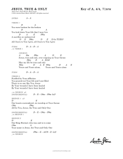 Jesus, True and Only - Austin Stone Worship