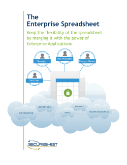 The Enterprise Spreadsheet