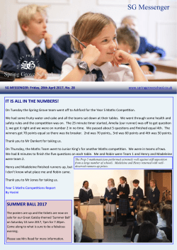 28th April 2017 - Spring Grove School