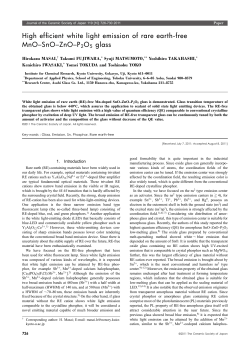 High efficient white light emission of rare earth