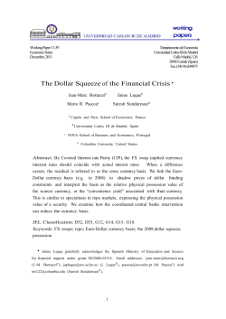 The Dollar Squeeze of the financial crisis