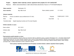 13 &ndash; Washington D.C. - SZ&Scaron; a VO&Scaron; zdravotnick&aacute; Česk&eacute; Budějovice