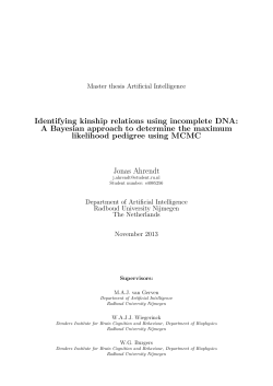Identifying kinship relations using incomplete DNA: A Bayesian