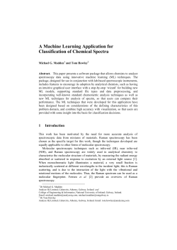 A Machine Learning Application for Classification of