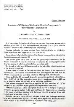 Structure of Cellulose&mdash;Nitric Acid Knecht Compounds. I