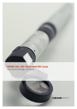 9 HEINE HSL150&reg; Hand-held Slit Lamp