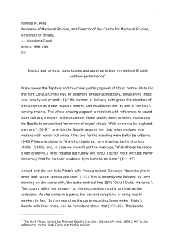 Poetics and beyond: noisy bodies and aural variations in medieval