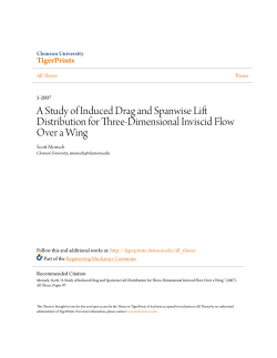 A Study of Induced Drag and Spanwise Lift Distribution