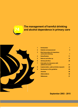 The management of harmful drinking and