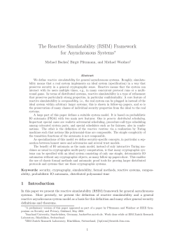 The Reactive Simulatability