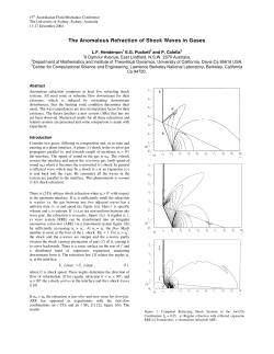 The Anomalous Refraction of Shock Waves in Gases