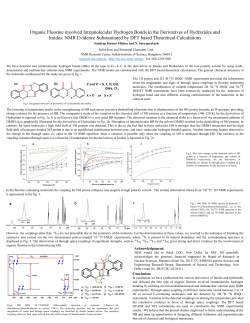 Organic Fluorine involved Intramolecular
