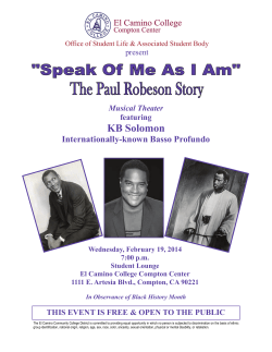 KB Solomon - El Camino College Compton Center
