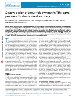 De novo design of a four-fold symmetric TIM