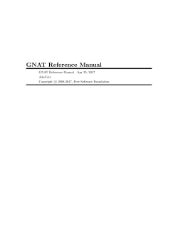 GNAT Reference Manual - GCC, the GNU Compiler Collection
