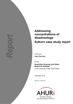 Addressing concentrations of disadvantage