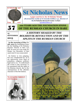 St Nicholas News 22 57 - Centro Studi Nicolaiani