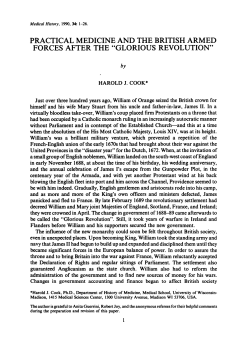 practical medicine and the british armed forces after the "glorious