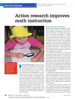 NCTM Action Research Article - FIMC-VI