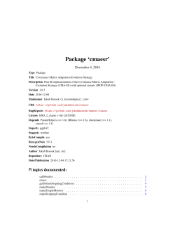 Package `cmaesr`