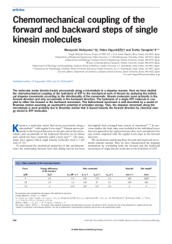 Chemomechanical coupling of the forward and backward steps of