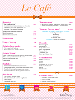 Salade "Plaisir" - Brittany Ferries