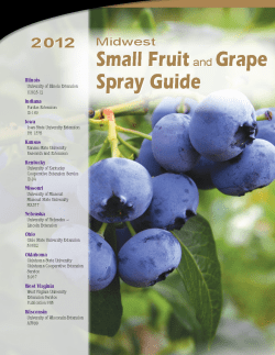 2012 Midwest Small Fruit and Grape Spray Guide