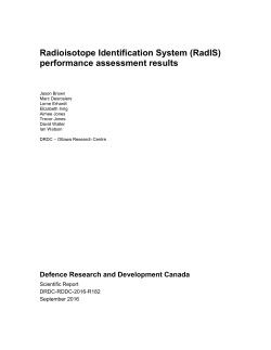 Radioisotope Identification System (RadIS)