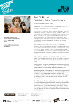 Tanderrum - Melbourne Festival