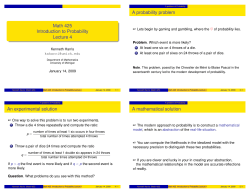Math 425 Introduction to Probability Lecture 4