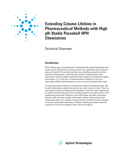 Extending Column Lifetime in Pharmaceutical Methods with
