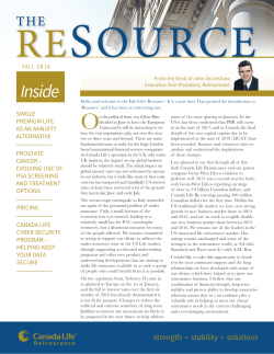 Inside - Canada Life Reinsurance