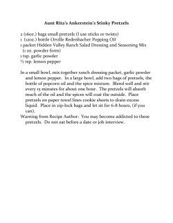 Aunt Rita`s Ankerstein`s Stinky Pretzels 2 (16oz.) bags small pretzels