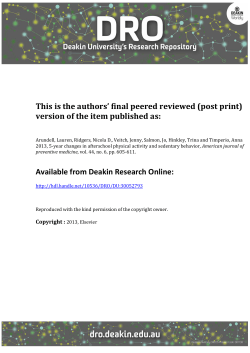 This is the authors` final peered reviewed (post print) - DRO