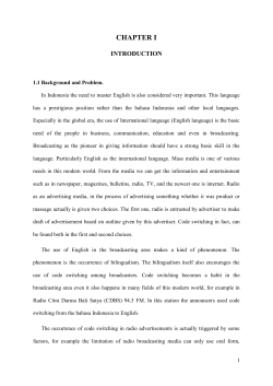 chapter i - ISI Denpasar