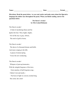 Directions: Read the poem below.