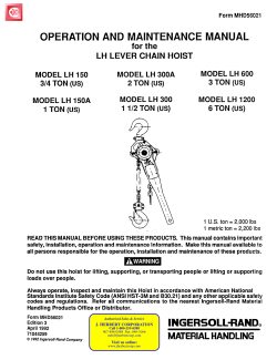 LH Series - J. Herbert Corporation