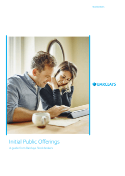 Initial Public Offerings