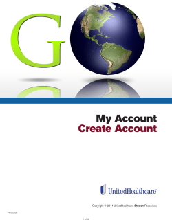 My Account Create Account