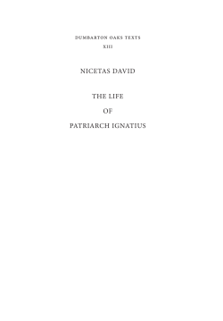 nicetas david the life of patriarch ignatius